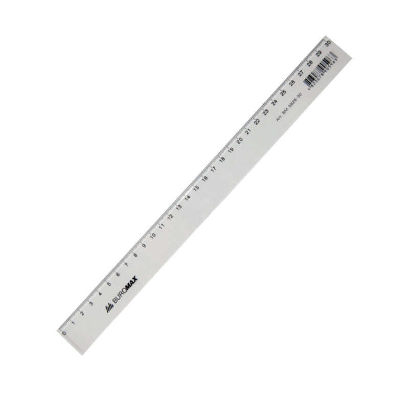 Лінійка пластикова BUROMAX (BM.5826-30), 30 см